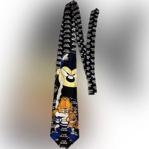 Necktie dressy casual business Garfield and Odie Paws Fur Wars